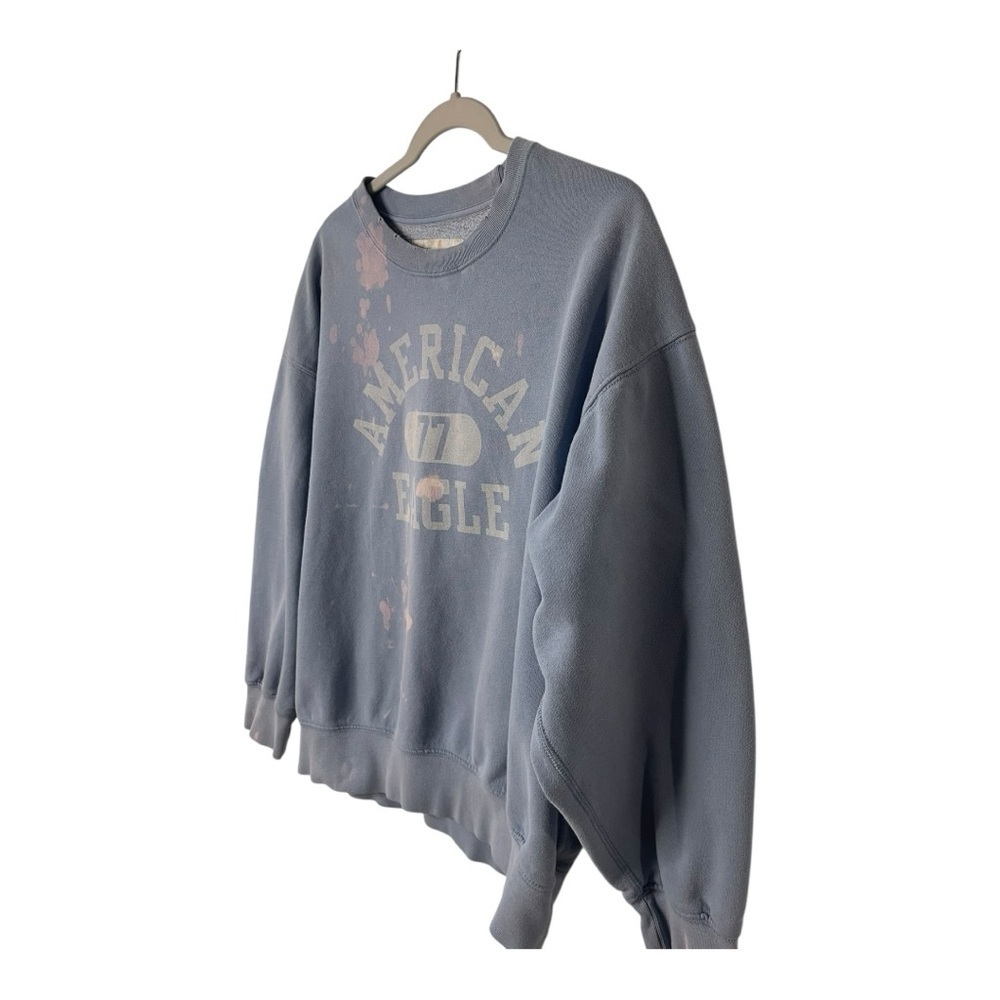 American Eagle Bleached Crew Neck Sweatshirt - Picture 2 of 4